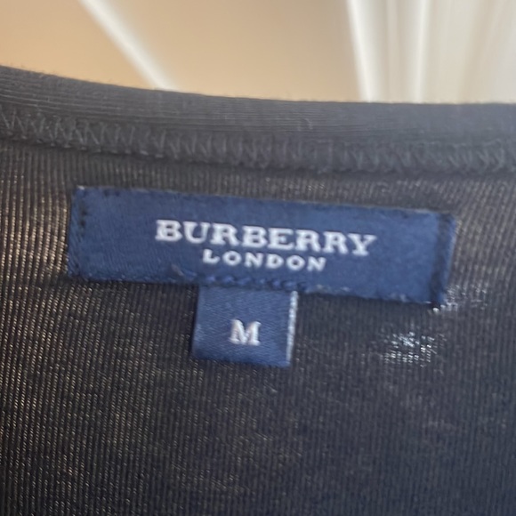 Burberry Black Long Sleeve T-Shirt with Logo Size M - Picture 5 of 7